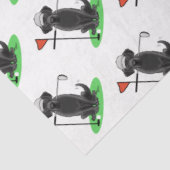 ゴルフブラックラブラドールレトリエバードッグ – かわいい 薄葉紙 (詳細)