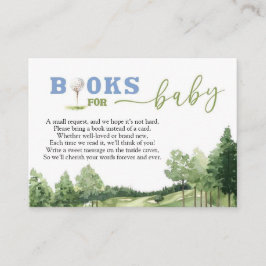 ゴルフブルーボーイ赤ちゃんシャワーPar-Tee本ベビー エンクロージャーカード