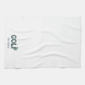 ゴルフブ名門私立校風のルーグリーンアーガイルカスタム キッチンタオル (横)