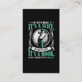 ゴルフプおもしろいレーヤーのラッキーゴルフスイングスキルジョーク 名刺 (正面)