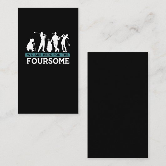 ゴルフプおもしろいレーヤーフォーサムゴルファー引用文 名刺 (正面/裏面)