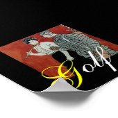 ゴルフプリント ポスター (角)