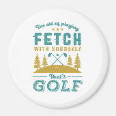 ゴルフプレーおもしろいヤー引用文ゴルファーズラブゴルフスポーツ マグネット (正面)