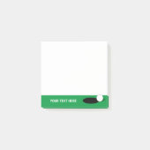 ゴルフプレーカスタムヤー用スティッキーノートブロック ポストイット (正面)