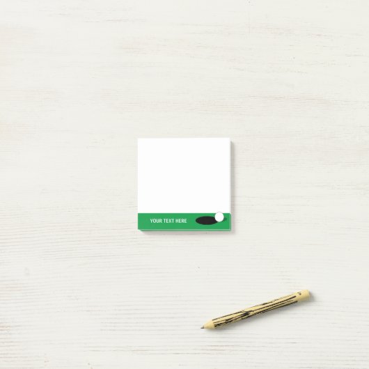 ゴルフプレーカスタムヤー用スティッキーノートブロック ポストイット (デスク上)