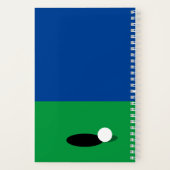 ゴルフプレーパーソナライズされたヤー用スパイラルノート ノートブック (裏面)