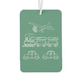 ゴルフプレーヤーのアウトラインデザイン～編集可能な背景 カーエアーフレッシュナー (裏面)