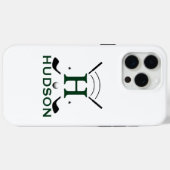 ゴルフプレーヤーのイニシャル 名前 カスタム モノグラム Case-Mate iPhoneケース (裏面 (横))