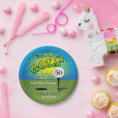 ゴルフプレーヤーのパーティー ペーパープレート (パーティー)