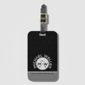 ゴルフプレーヤーの手荷物 ラゲッジタグ (正面縦)