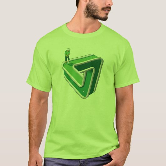 ゴルフプレーヤーの錯覚 Tシャツ (正面)