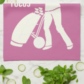 ゴルフプレーヤーカスタムな手タオル キッチンタオル (折り畳み)