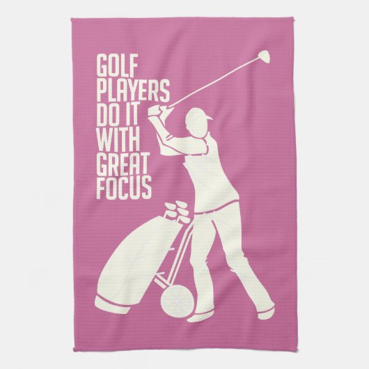 ゴルフプレーヤーカスタムな手タオル キッチンタオル (縦)