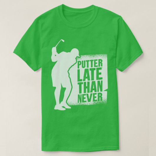 ゴルフプレーヤーゴルフコースゴルファー4 Tシャツ (デザイン正面)