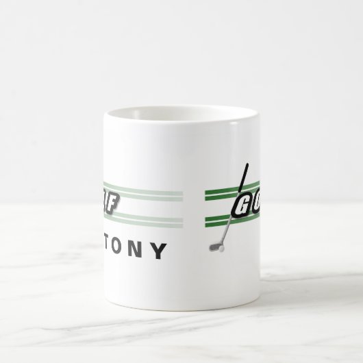 ゴルフプレーヤーデザイン コーヒーマグカップ (中央)