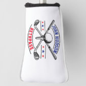 ゴルフプレーヤーモノグラムテンプレートゴルフヘッドカバー ゴルフヘッドカバー (回転90)