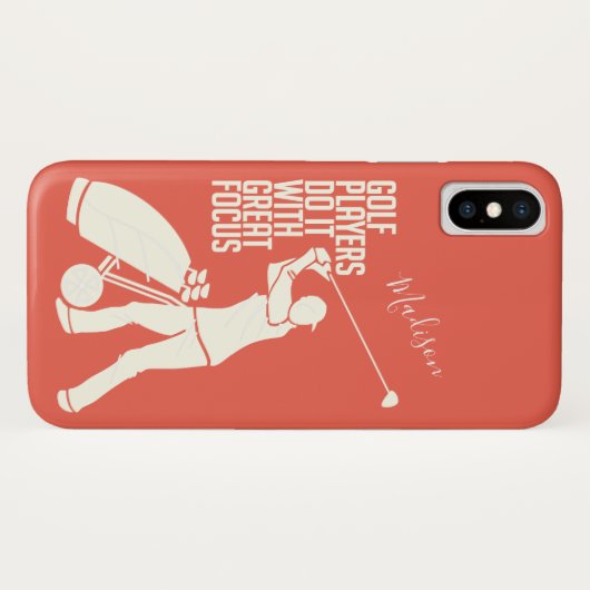 ゴルフプレーヤー名前をカスタムする及び色の電話箱 Case-Mate iPhoneケース (裏面(横))