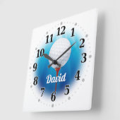 ゴルフプレーヤー名 |オリジナル スクエア壁時計 (傾斜)
