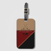 ゴルフプレーヤー旅行 ラゲッジタグ (正面縦)