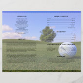 ゴルフプレーヤー葬儀テンプレート (裏面)