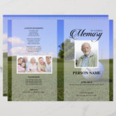 ゴルフプレーヤー葬儀テンプレート (正面/裏面)