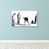 ゴルフプレーヤー キャンバスプリント (インサイチュ (ウッドフロア))