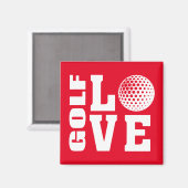 ゴルフプレーヤー，ゴルフラブ マグネット (正面/裏面)