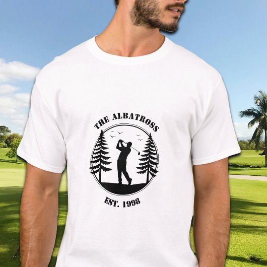 ゴルフプレーヤー 松の木 名前の追加 Tシャツ