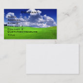 ゴルフプロフィールカード 名刺 (正面/裏面)