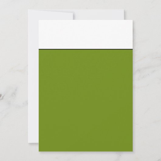 ゴルフプロフェッショナル、ゴルフシルエット、バースデーパーティー 招待状 (裏面)