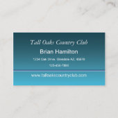 ゴルフプロ 名刺 (裏面)