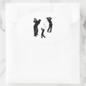 ゴルフプロ 楕円形シール (バッグ)