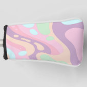 ゴルフヘッドカバーハッピーパカラフルステル ゴルフヘッドカバー (正面)