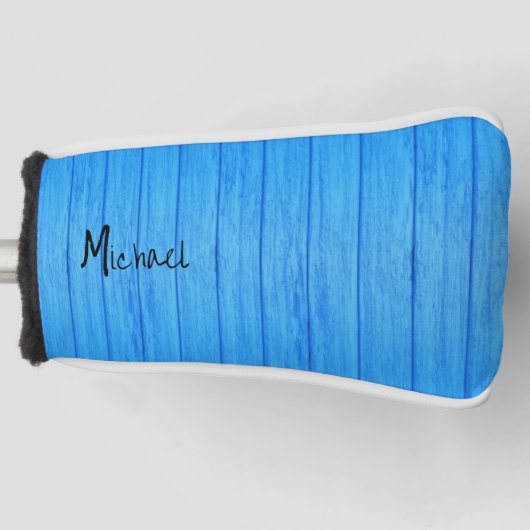 ゴルフヘッドカバーブルー ゴルフヘッドカバー (正面)