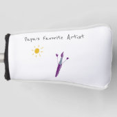 ゴルフヘッドカバー上の子供のアートワーク ゴルフヘッドカバー (正面)