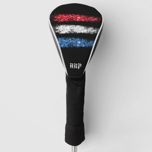 *~*ゴルフヘッドカバー中庭モダン米国国旗 ゴルフヘッドカバー (正面)