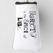 ゴルフヘッドカバー白い品種は人生のスパイス ゴルフヘッドカバー (回転90)