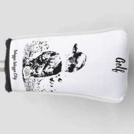 ゴルフヘッドカバー、パター。 ゴルフヘッドカバー