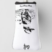 ゴルフヘッドカバー、パター。 ゴルフヘッドカバー (回転90)