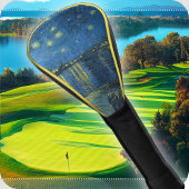 ゴルフヘッドカバー – ローネ上空の星空の夜 – ヴァンゴッホ