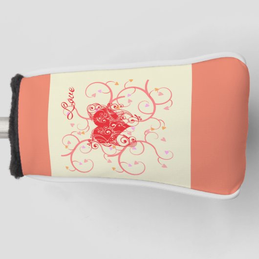 ゴルフヘッドカバーwuthワイルドハートデザイン ゴルフヘッドカバー (正面)