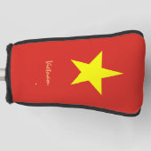 ゴルフベトナム・ベトナム国旗/ゴルフクラブカバー ゴルフヘッドカバー (正面)