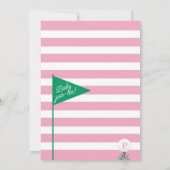 ゴルフベビーシャワーパーティー招待状 招待状 (裏面)