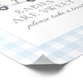 ゴルフベビーシャワーベビーは甘いサイン ポスター (角)