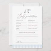 ゴルフベビーシャワー予測とアドバイス 招待状 (正面)