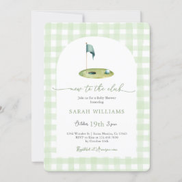 ゴルフベビーシャワー 招待状