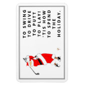 ゴルフホリデーギフトマグネット マグネット (縦)