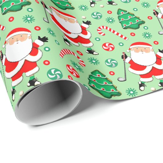 ゴルフホリデーギフトラッピング紙 ラッピングペーパー (ロールコーナー)