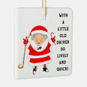 ゴルフホリデーギフト セラミックオーナメント (右)