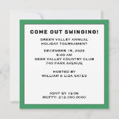 ゴルフホリデートーナメント招待状 招待状 (裏面)